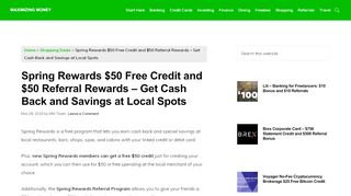 
                            5. Spring Rewards $50 Free Credit and $50 Referral Rewards