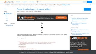 
                            13. Spring rich client can not resolve artifact - Stack Overflow