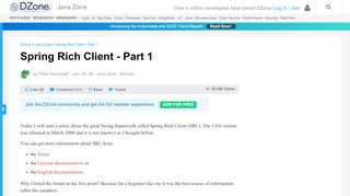 
                            3. Spring Rich Client - Part 1 - DZone Java