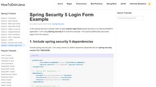 
                            8. Spring Security 5 Login Form Example - HowToDoInJava