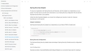 
                            4. Spring Security Adapter | Keycloak Documentation