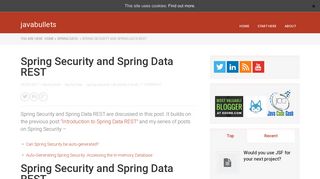 
                            9. Spring Security and Spring Data REST - javabullets