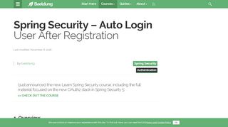 
                            9. Spring Security - Auto Login User After Registration | Baeldung