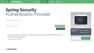 
                            2. Spring Security Custom Authentication Provider | Baeldung