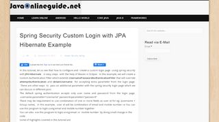 
                            12. Spring Security Custom Login with JPA Hibernate Example ...