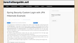 
                            7. Spring Security Custom Login with JPA Hibernate Example ...