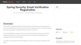 
                            12. Spring Security: Email Verification Registration - Stack Abuse