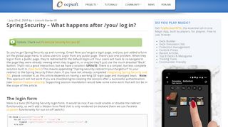 
                            11. Spring Security JSF Login Page Redirect on User Authentication ...