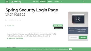 
                            13. Spring Security Login Page with React | Baeldung