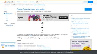 
                            2. Spring Security Login return 404 - Stack Overflow
