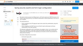 
                            6. Spring security oauth2 and form login configuration - Stack Overflow