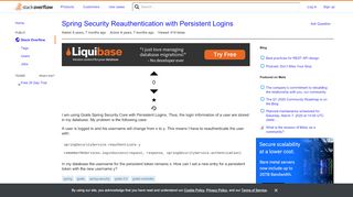 
                            5. Spring Security Reauthentication with Persistent Logins - Stack ...