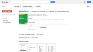 
                            8. Spring Security: Secure your web applications, RESTful services, ... - Hasil Google Books