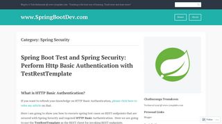 
                            8. Spring Security – www.SpringBootDev.com