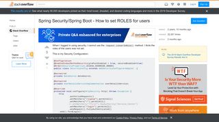 
                            2. Spring Security/Spring Boot - How to set ROLES for users - Stack ...
