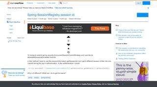 
                            1. Spring SessionRegistry session id - Stack Overflow