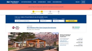 
                            13. Springdale Utah Hotel - Best Western Plus Zion Canyon Inn