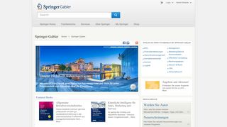 
                            1. Springer Gabler: Führender Verlag im Bereich Wirtschaft