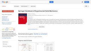 
                            10. Springer Handbook of Experimental Solid Mechanics