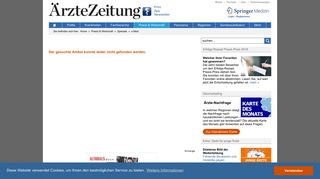 
                            11. Springer Medizin erweitert Online-Angebot für Ärzte - Ärzte Zeitung