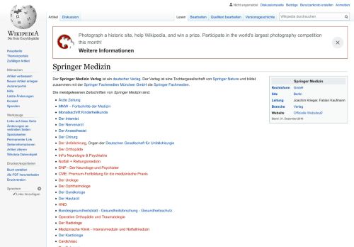 
                            5. Springer Medizin – Wikipedia