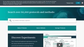 
                            7. Springer Nature Experiments - Over 60,000 Protocols and Methods