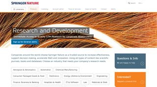 
                            10. Springer Nature for R&D | For Librarians | Springer Nature