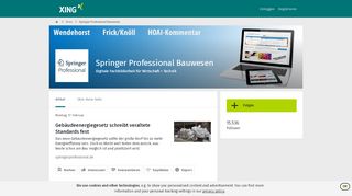 
                            11. Springer Professional Bauwesen - News | XING