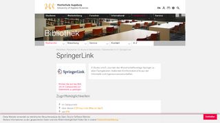 
                            3. SpringerLink - Hochschule Augsburg