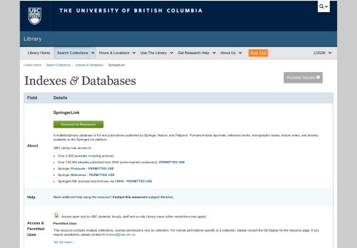 
                            12. SpringerLink - Indexes & Databases | UBC Library Index & Database ...