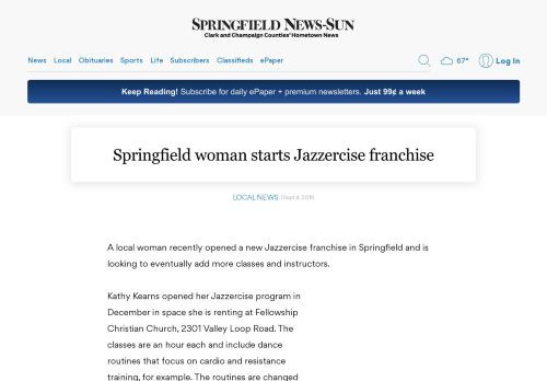 
                            9. Springfield Jazzercise franchise opens - Springfield News-Sun
