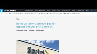 
                            10. Sprint Customers Can Now Pay For Napster Through Sprint | Digital ...