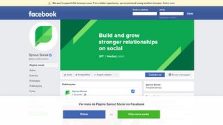 
                            13. Sprout Social - Página inicial | Facebook