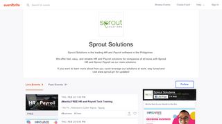
                            8. Sprout Solutions Events | Eventbrite