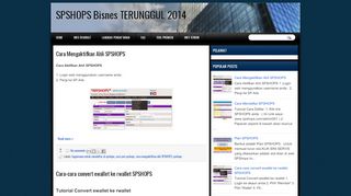 
                            2. SPSHOPS Bisnes TERUNGGUL 2014