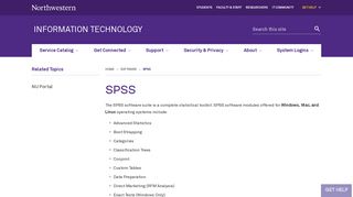 
                            8. SPSS: Information Technology - Northwestern University