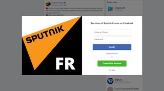 
                            4. Sputnik France - #EnDirect Les Gilets jaunes sont à... | Facebook
