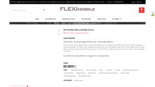 
                            12. Spy Phone iPhone 6 plus with our spy software - FLEXImobile.IT