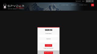 
                            1. Spyder Progear - Customer Login