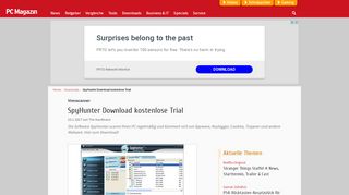 
                            1. SpyHunter Download kostenlose Trial - PC Magazin