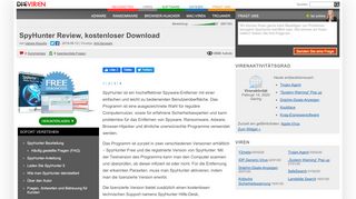 
                            6. SpyHunter Review, kostenloser Download - Die Viren