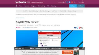 
                            5. SpyOFF VPN review | TechRadar