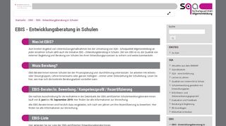 
                            10. SQA: EBIS - Entwicklungsberatung in Schulen