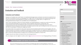 
                            4. SQA: Evaluation und Feedback