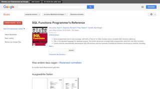 
                            9. SQL Functions Programmer's Reference - Google Books-Ergebnisseite