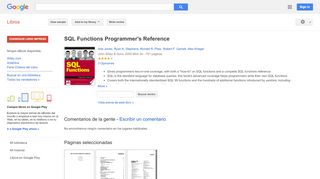 
                            7. SQL Functions Programmer's Reference