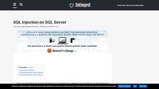 
                            12. SQL Injection en SQL Server - Solingest