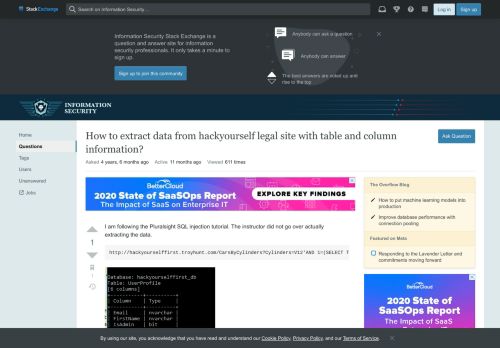 
                            8. sql injection - How to extract data from hackyourself legal site with ...