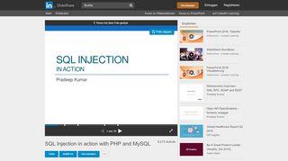 
                            6. SQL Injection in action with PHP and MySQL - SlideShare
