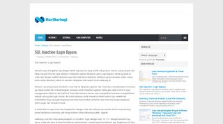
                            13. SQL Injection::Login Bypass - Mari Berbagi .